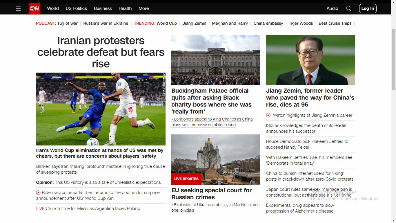 CNN Frontpage Real